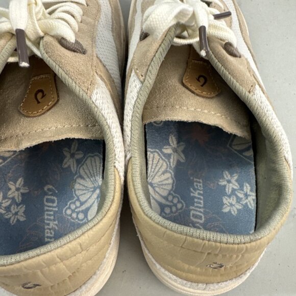 Olukai Kilea Tan Sneakers Womens 6.5 Shoes EUC - Picture 7 of 9